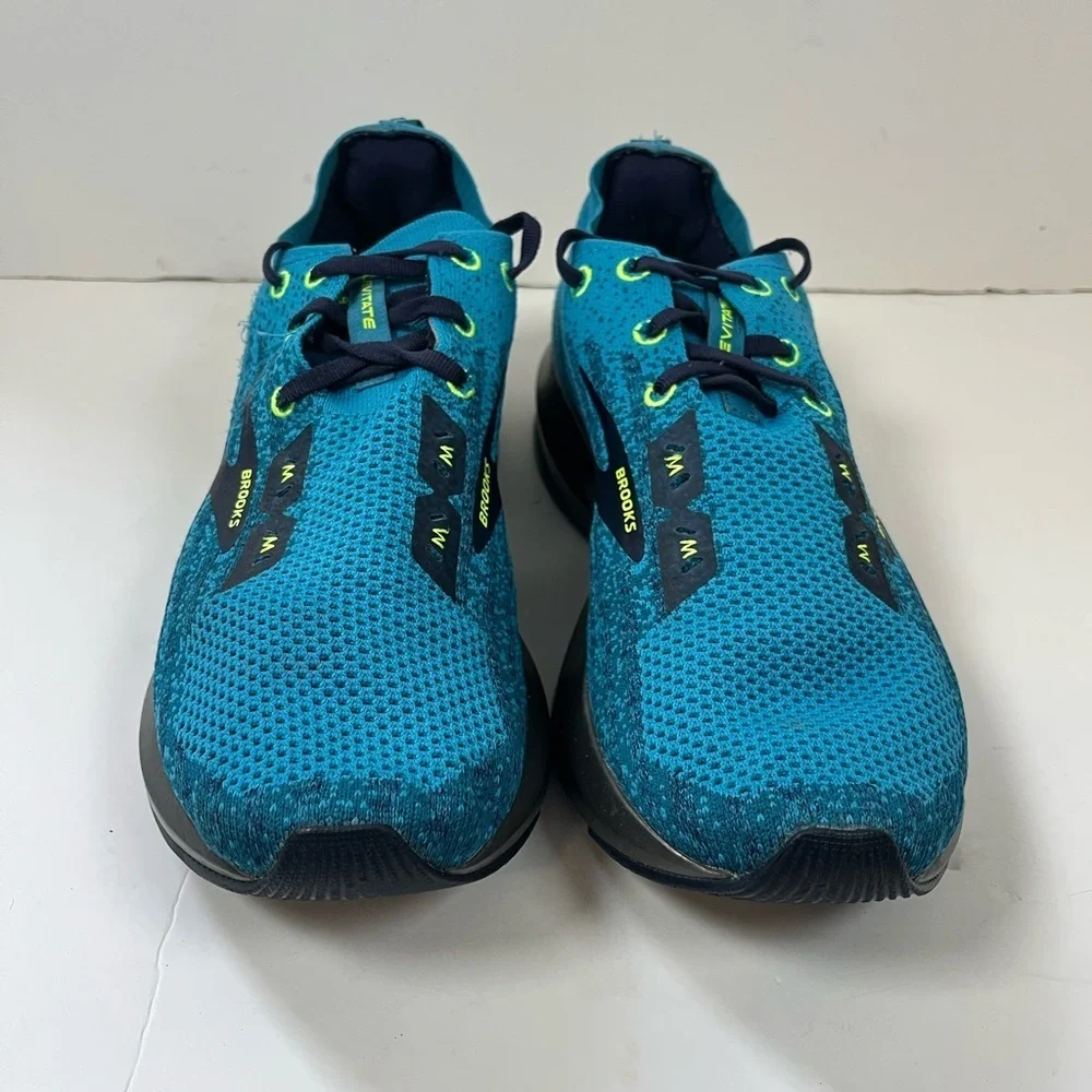 Brooks Levitate 3 Running Shoes Teal Black Knit Size 11D